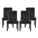 Elwood Tufted Rolltop Dining Chairs (Set of 4) by Christopher Knight Home