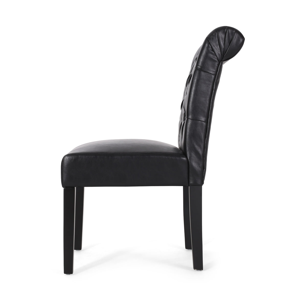 Elwood Tufted Rolltop Dining Chairs (Set of 4) by Christopher Knight Home