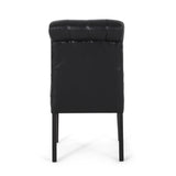 Elwood Tufted Rolltop Dining Chairs (Set of 4) by Christopher Knight Home
