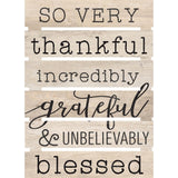 So Very Thankful Incredibly Grateful Unbelievably Blessed Embellished Décor