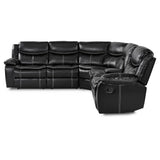 Ember Reclining Sectional Sofa with Console