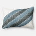 Embroirdered Cotton Blue/ White 13 x 21 Throw Pillow or Pillow Cover