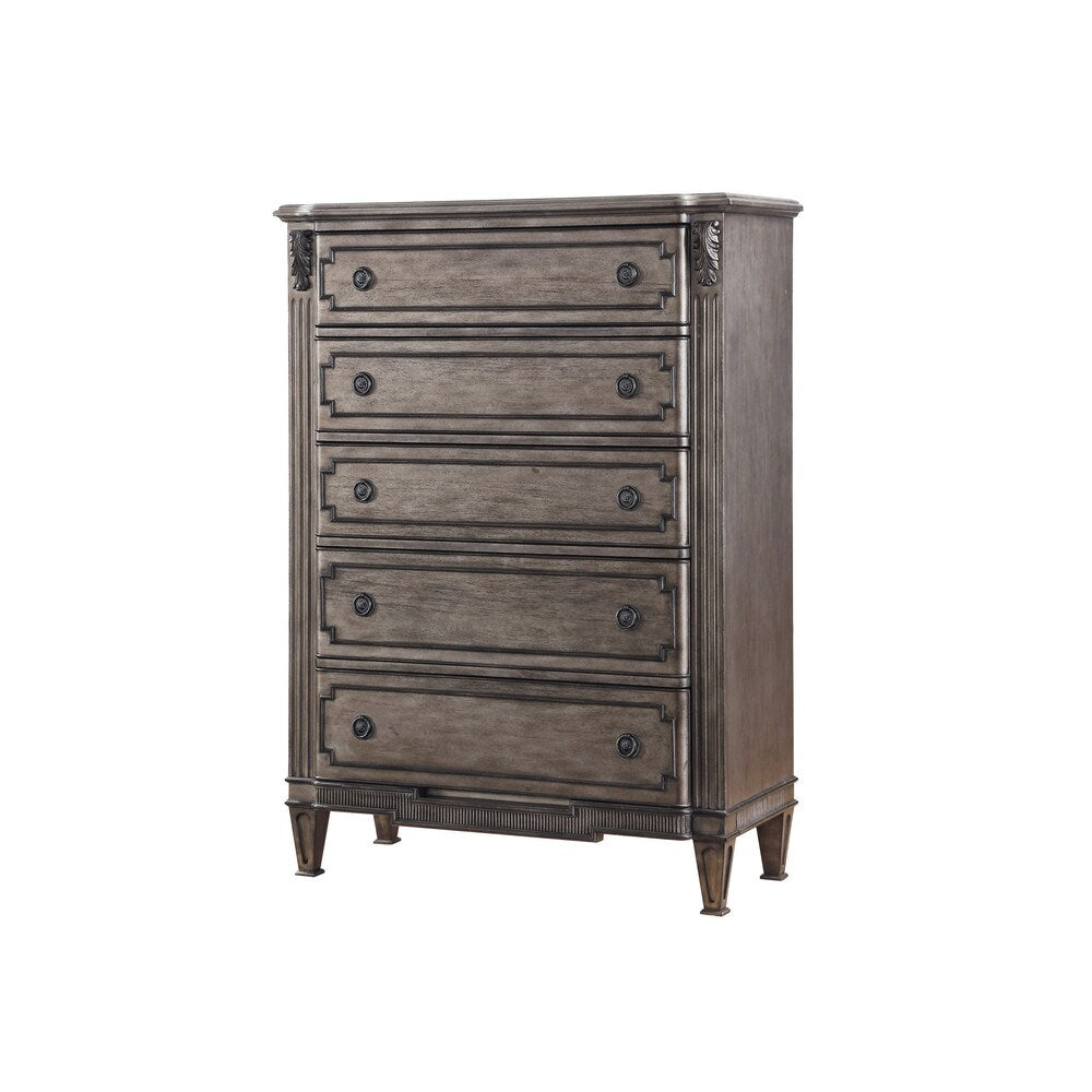 Allure Weathered Gray 5-Drawer Chest