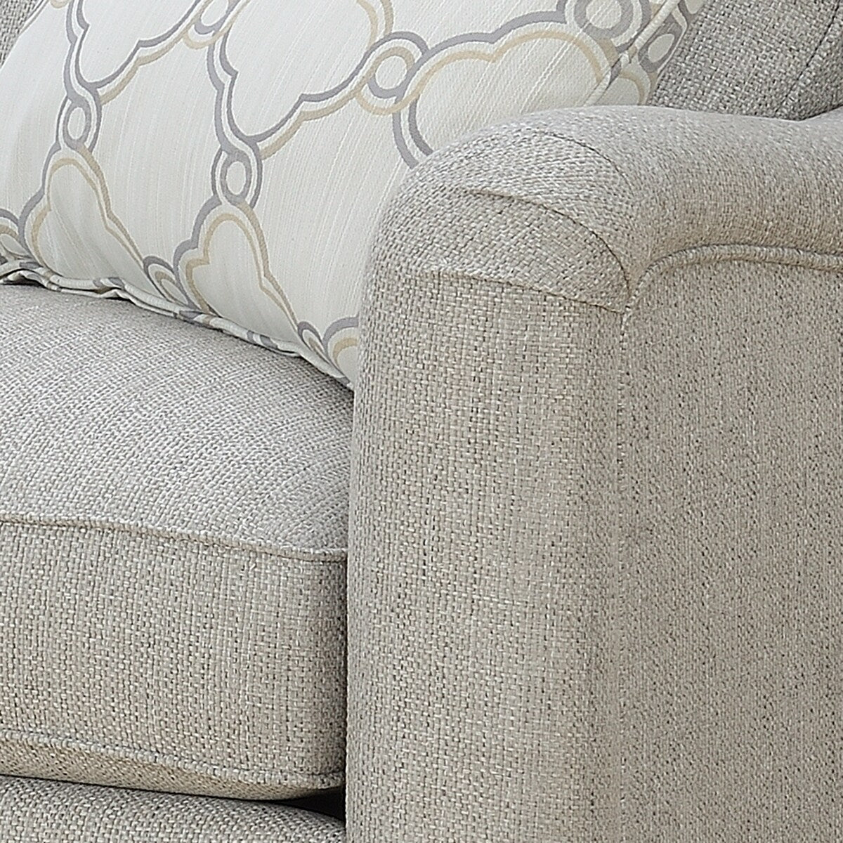 Copper Grove Fakai Beige Tweed Sofa Sectional