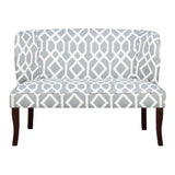 Emerald Home Hepburn Geometric Gray Wing back Settee