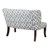 Emerald Home Hepburn Geometric Gray Wing back Settee