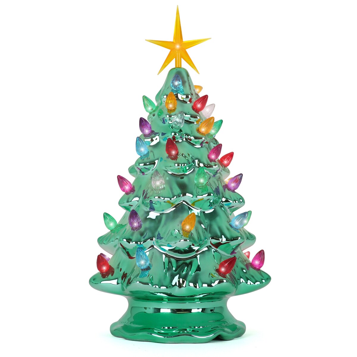 Emerald Pearl Ceramic Christmas Tree