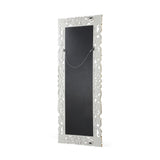Emerton Traditional Standing Mirror with Floral Carved Frame by Christopher Knight Home - 27.50" W x 0.75" L x 68.00" H