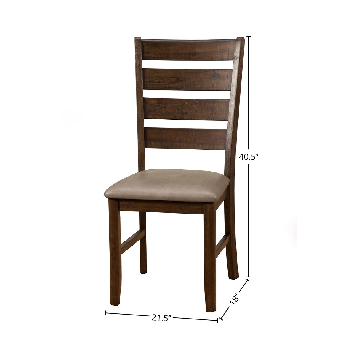 Emery Set of 2 Side Chairs, Walnut