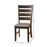 Emery Set of 2 Side Chairs, Walnut