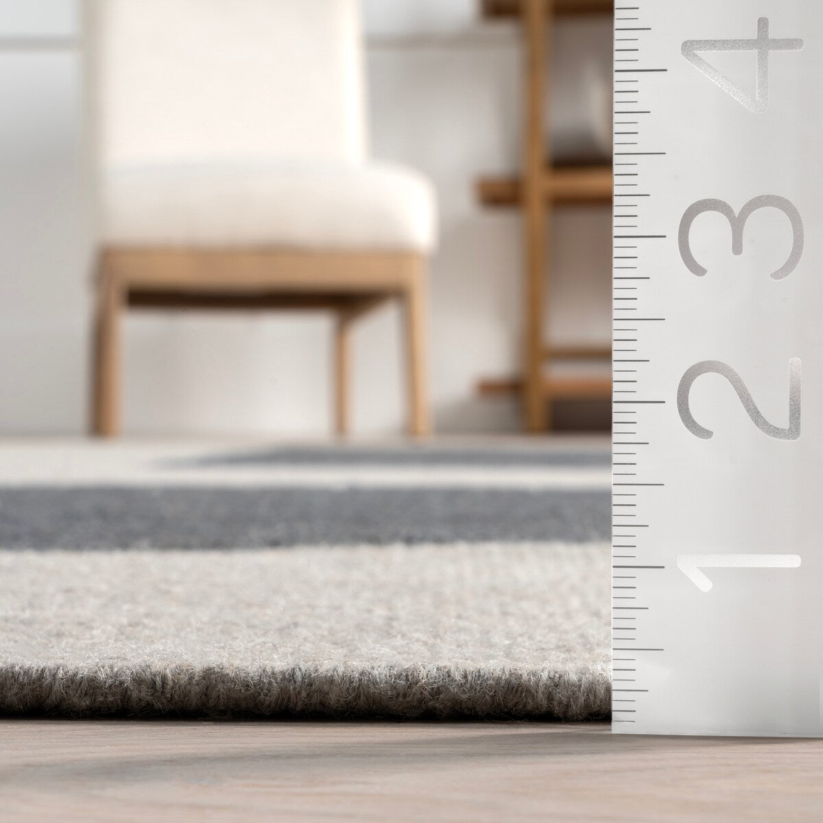 Blue Jay Colorblocked Wool Area Rug