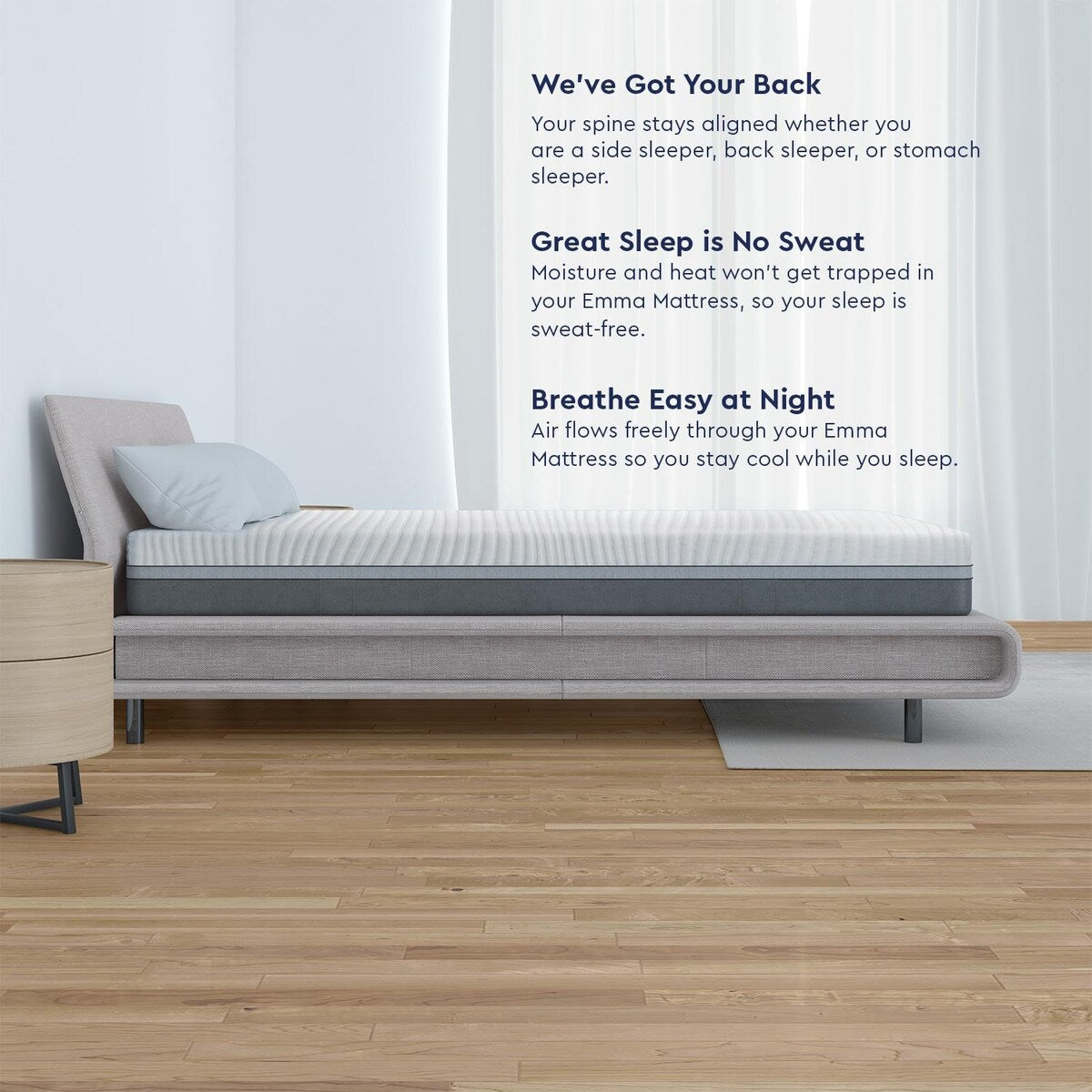 Emma 12-inch Visco-Elastic Memory Foam Mattress