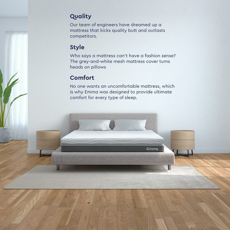 Emma 12-inch Visco-Elastic Memory Foam Mattress