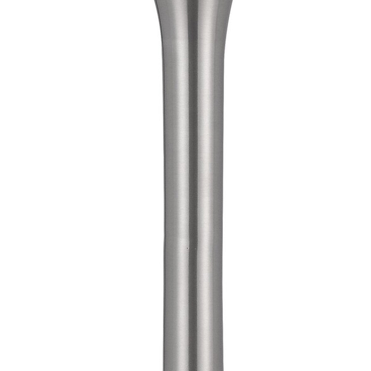 Emma 22 Inch Modern Desk Lamp, 2 USB, 1 Type C USB Charging Port, Silver