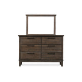 Emma 4 Piece Gray Modern Fabric Upholstered Tufted Shelves Panel Bedroom Set