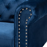 Emma Traditional and Transitional Upholstered Chesterfield Sofa