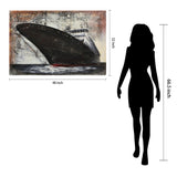 "Bow" Primo Mixed Media Hand Painted Iron Wall Sculpture
