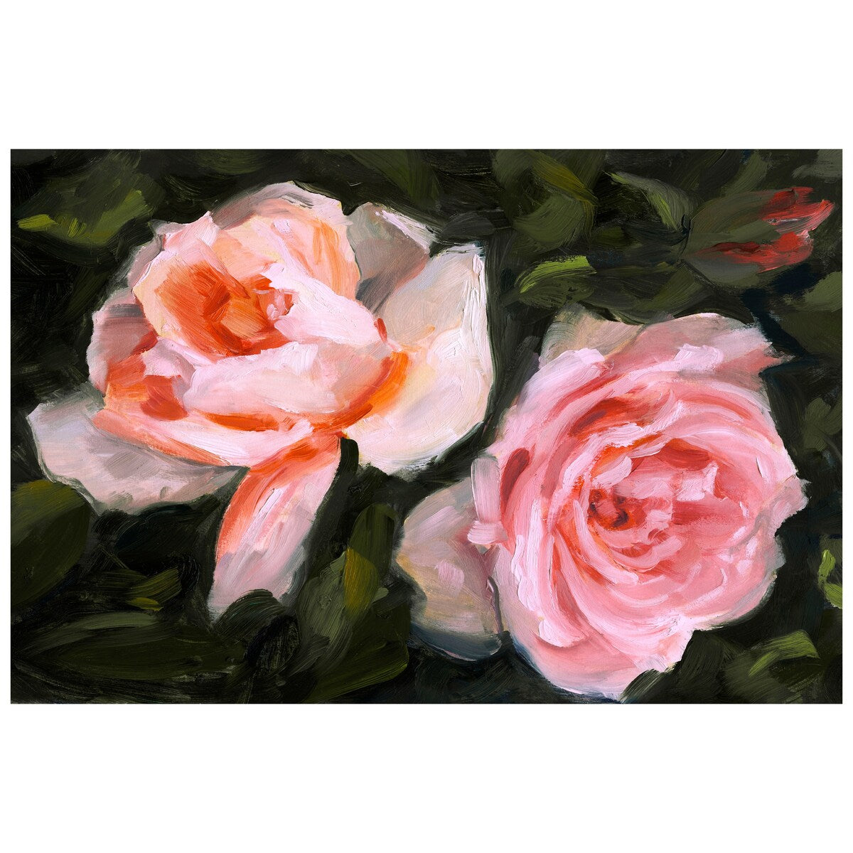 Empire Art Direct Ethereal Roses I Printed Tempered Glass Wall Art