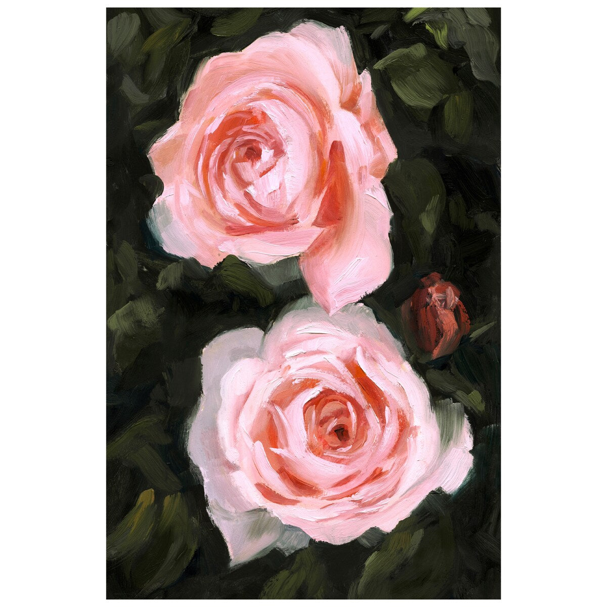 Empire Art Direct Ethereal Roses I Printed Tempered Glass Wall Art