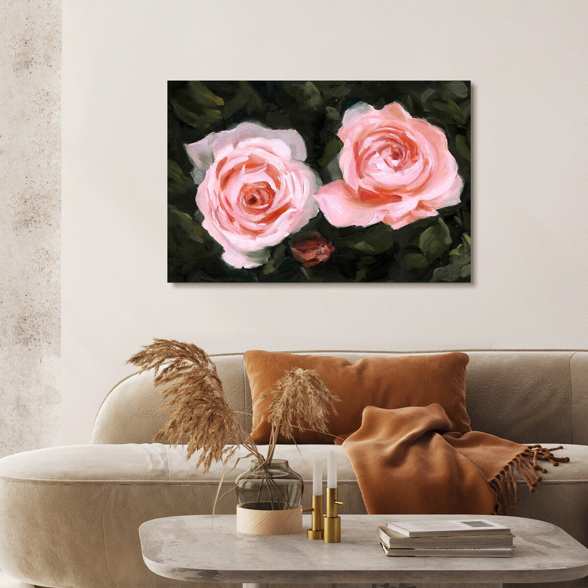 Empire Art Direct Ethereal Roses I Printed Tempered Glass Wall Art
