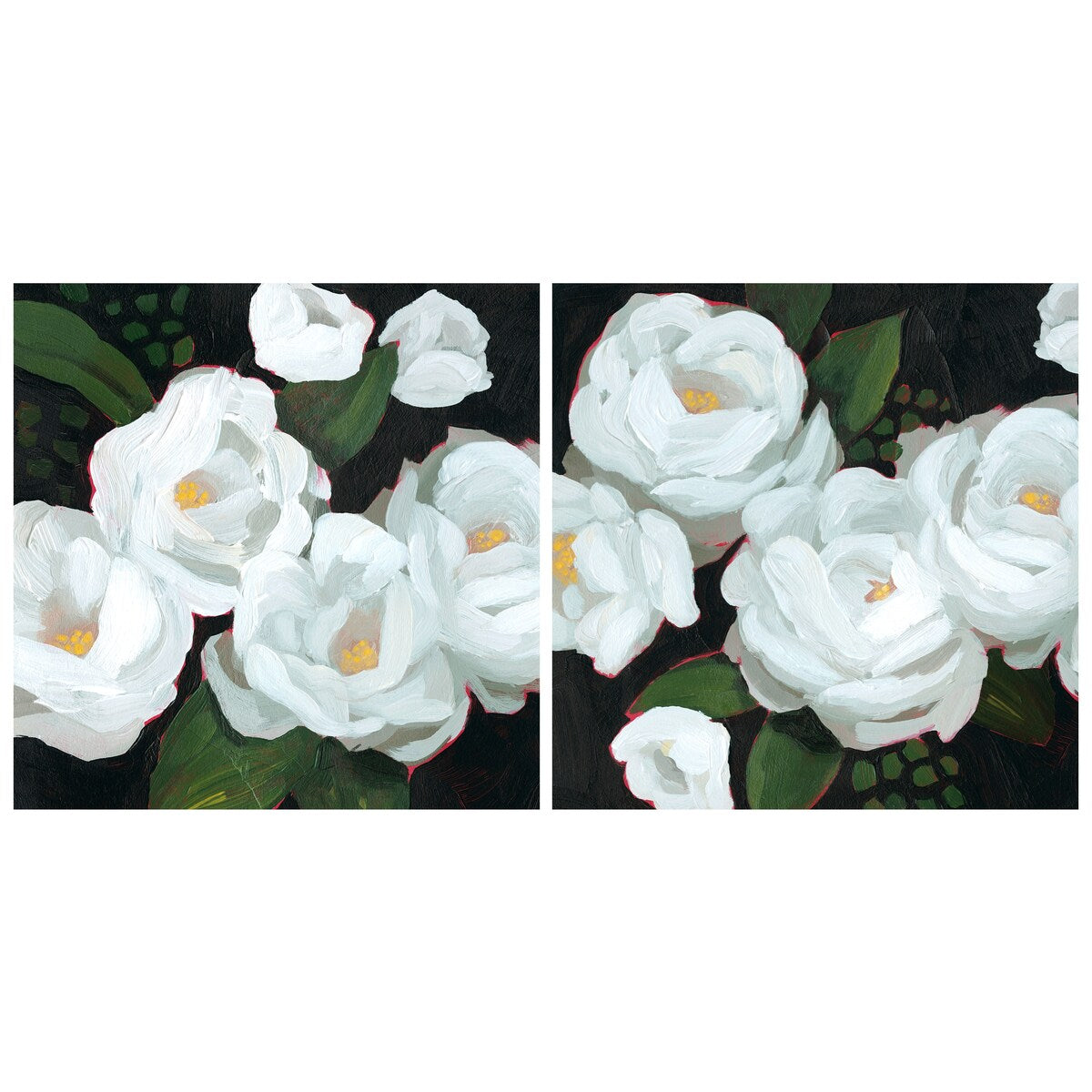 Empire Art Direct White Serenity Flower Printed Tempered Glass Wall Art - Multi-Color