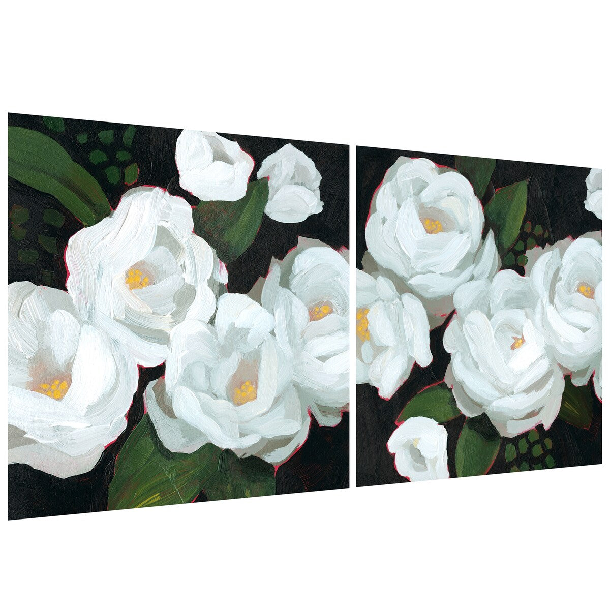 Empire Art Direct White Serenity Flower Printed Tempered Glass Wall Art - Multi-Color
