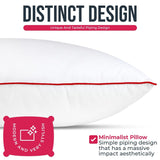 Empyrean Bedding Bed Pillows - Premium Pillows Set of 2 - Perfect for Stomach, Side and Back Sleepers - White