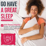 Empyrean Bedding Bed Pillows - Premium Pillows Set of 2 - Perfect for Stomach, Side and Back Sleepers - White