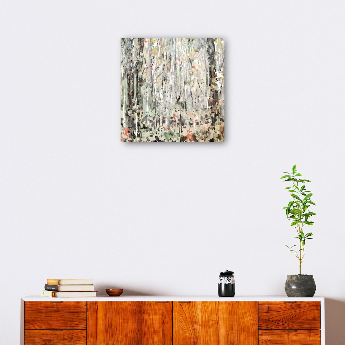 Enchanted Birches By Studio Arts Canvas Art Print