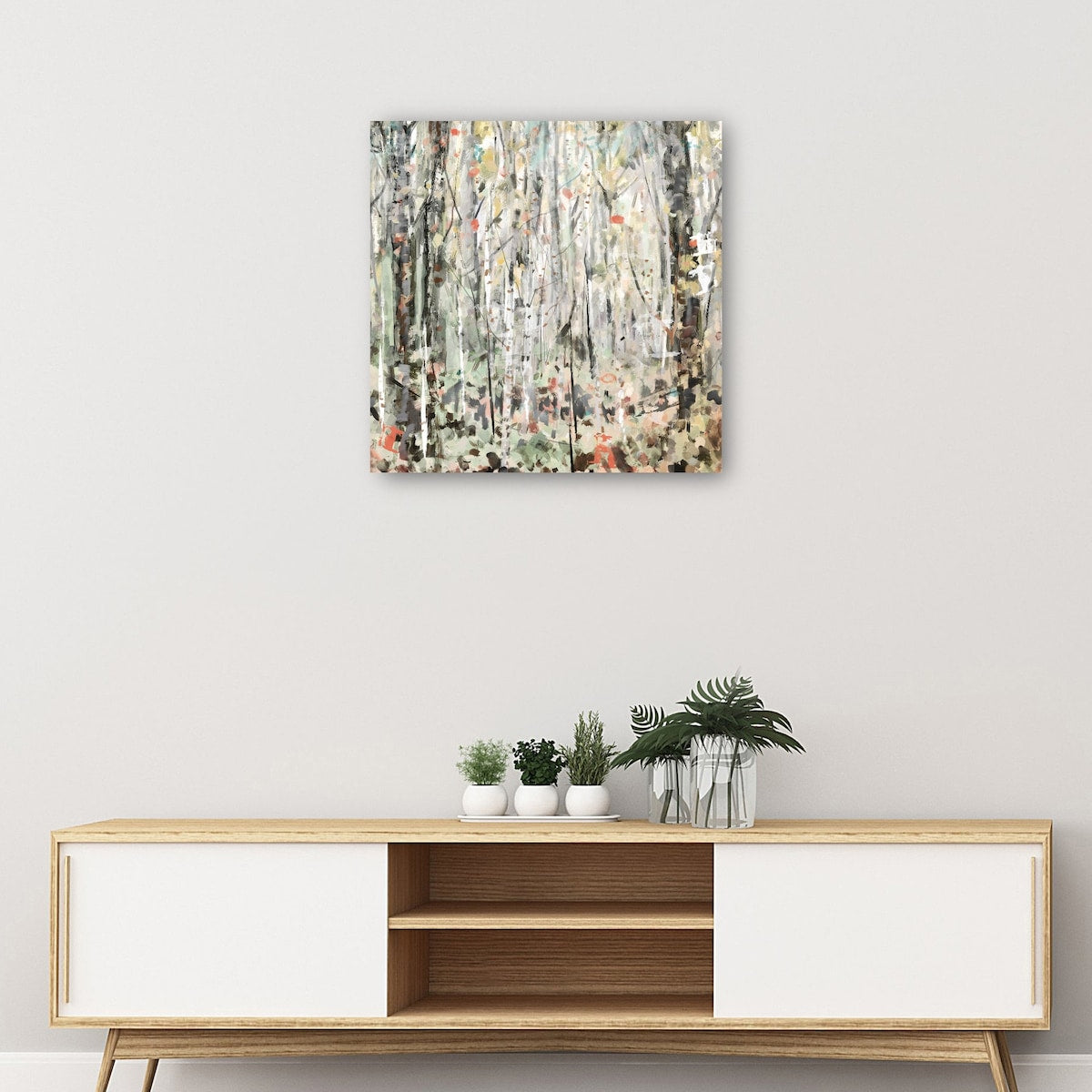 Enchanted Birches By Studio Arts Canvas Art Print