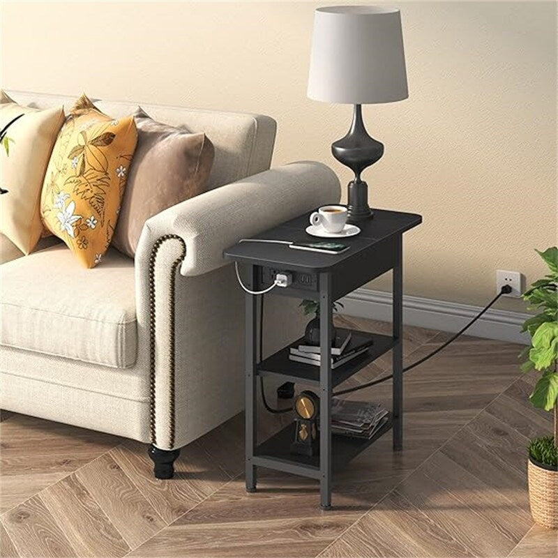 End Table with Charging Station