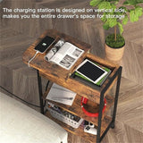 End Table with Charging Station