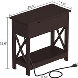 End Table with Charging Station
