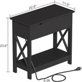 End Table with Charging Station