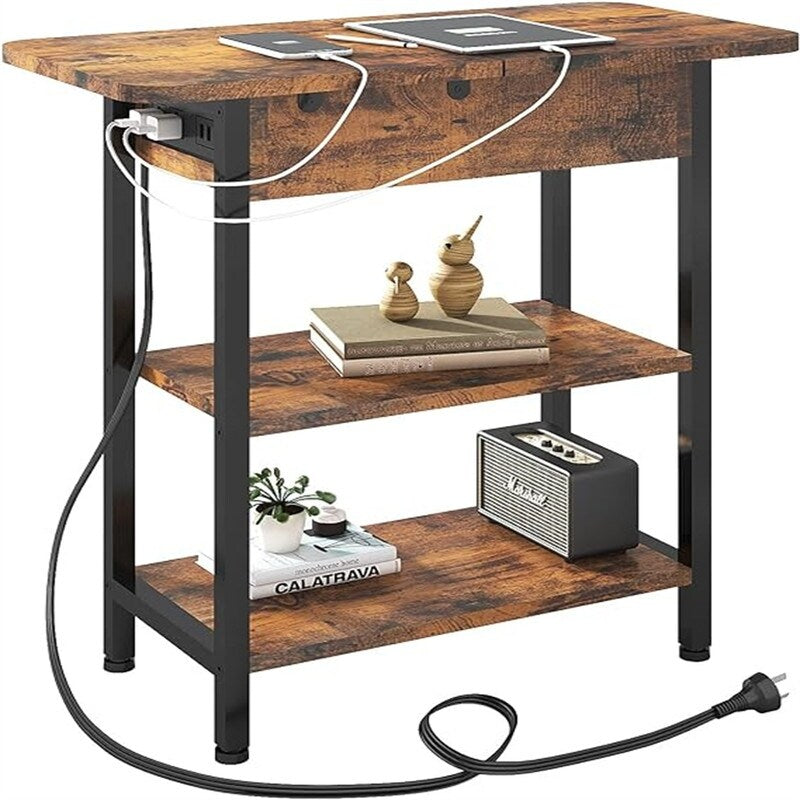 End Table with Charging Station