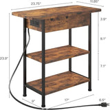 End Table with Charging Station