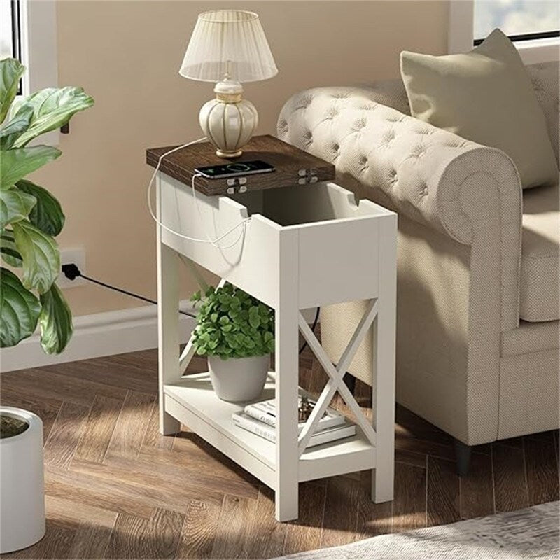 End Table with Charging Station