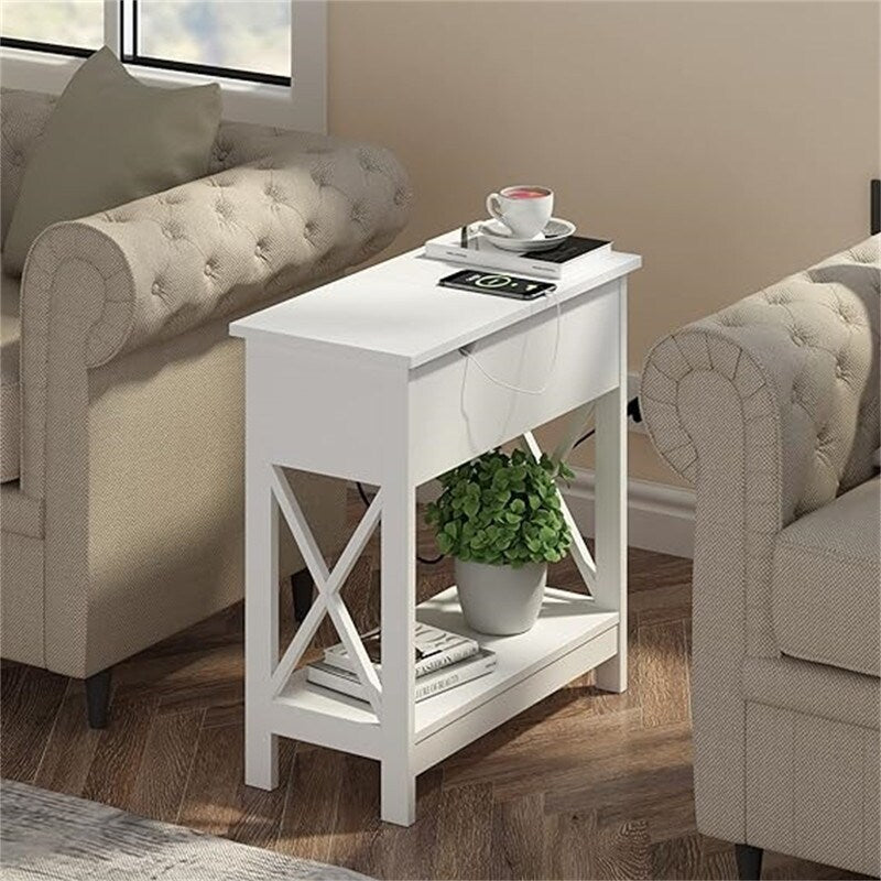 End Table with Charging Station