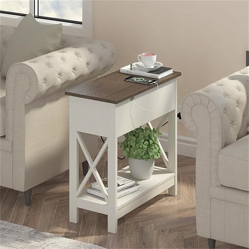 End Table with Charging Station