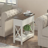 End Table with Charging Station
