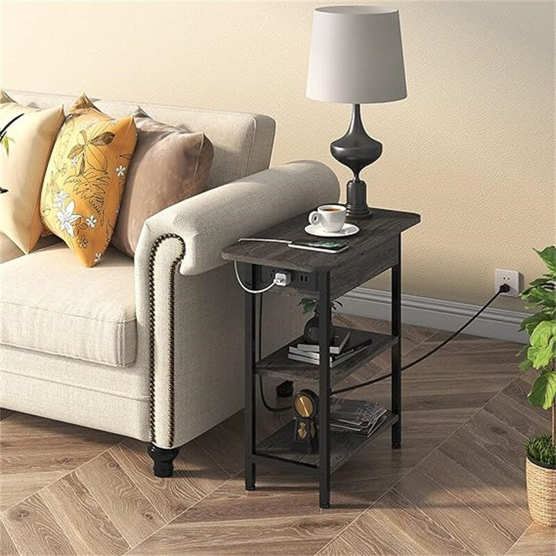 End Table with Charging Station