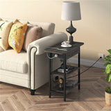 End Table with Charging Station