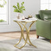 Modern Round End Side Accent Table for Entryway Living Room