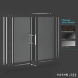 Endless Pasadena Corner and Base 34" W x 74 3/4" H Black