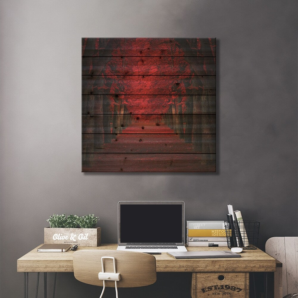 Endless Passion Print On Wood by Ildiko Neer - Multi-Color