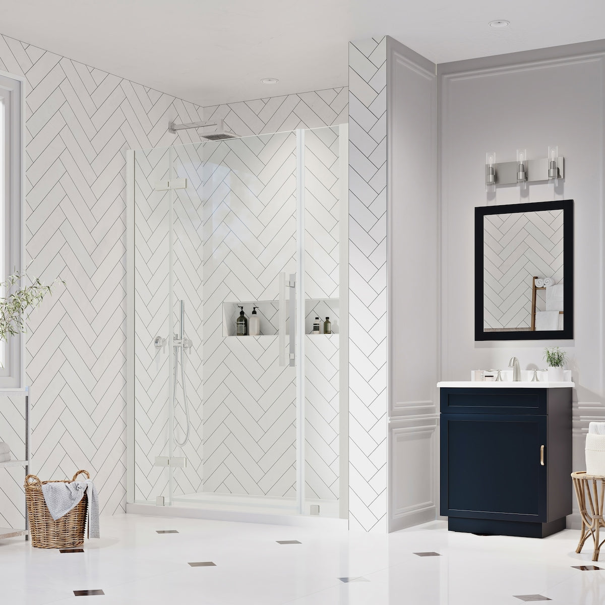 Endless Tampa Alcove and Base 54" W x 74 3/4" H SN