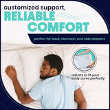 EnerPlex Body Pillow for Adults - Memory Foam Pillows, Queen