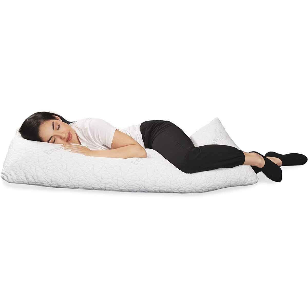 EnerPlex Body Pillow for Adults - Pillow Shredded Memory Foam Pillows - L