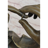 Engagement Proposal Hands Bronze Sculpture Statue Romance Wedding Anniversary Gift