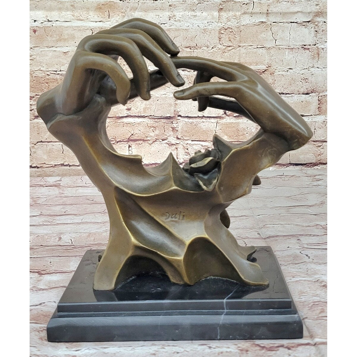 Engagement Proposal Hands Bronze Sculpture Statue Romance Wedding Anniversary Gift